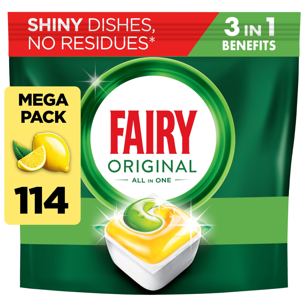 FAIRY ORIGINAL DISHWASHER LEMON 92CAPS